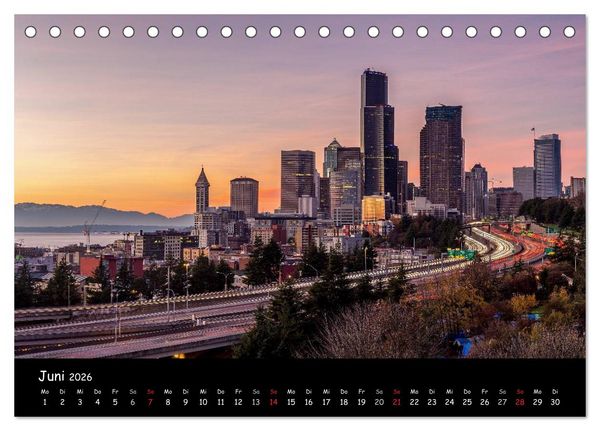 Produktbild: Leuchtende St&auml;dte (Tischkalender 2026 DIN A5 quer), CALVENDO Monatskalender
