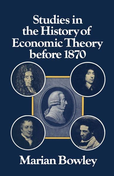 Produktbild: Studies in the History of Economic Theory before 1870