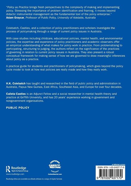 Produktbild: Policy as Practice