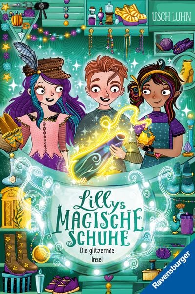 Lillys magische Schuhe, Band 8 - Die glitzernde Insel, Gebundene Ausgabe von Usch Luhn, Ravensburger Verlag GmbH, 9783473405596