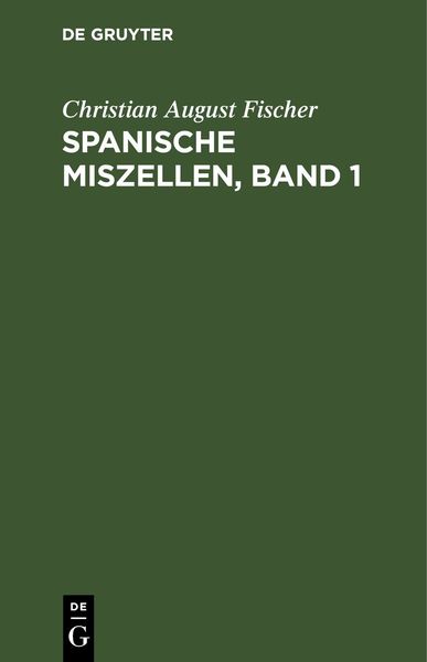 Produktbild: Spanische Miszellen, Band 1