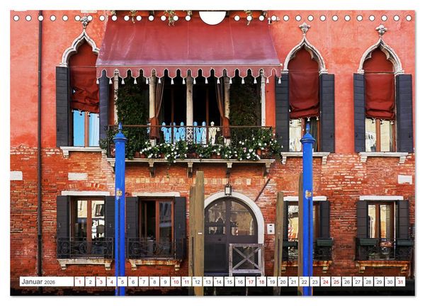 Produktbild: Venedig - pittoreske Sch&ouml;nheit (Wandkalender 2026 DIN A4 quer), CALVENDO Monatskalender