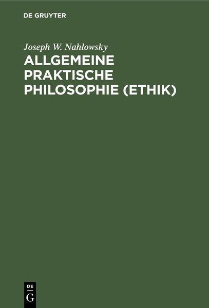 Produktbild: Allgemeine praktische Philosophie (Ethik)
