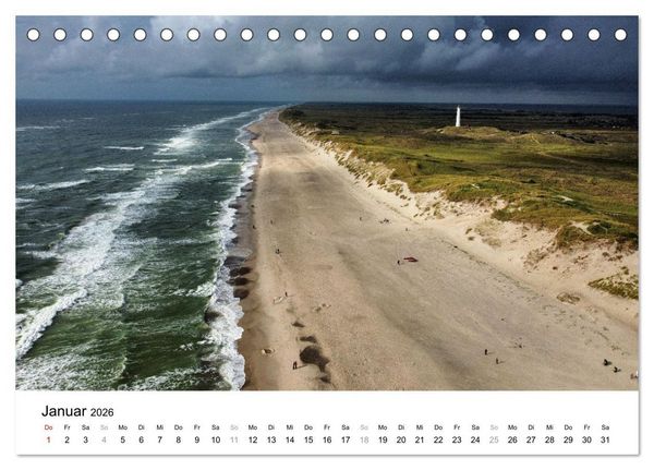 Produktbild: D&auml;nemark - Mit dem Wohnmobil durch J&uuml;tland (Tischkalender 2026 DIN A5 quer), CALVENDO Monatskalender