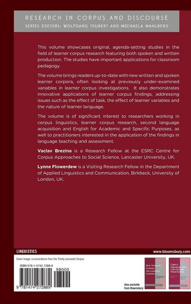Produktbild: Learner Corpus Research