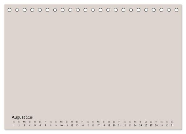Produktbild: DIY Bastel-Kalender -Erdige Pastell Farben- Zum Selbstgestalten (Tischkalender 2026 DIN A5 quer), CALVENDO Monatskalender