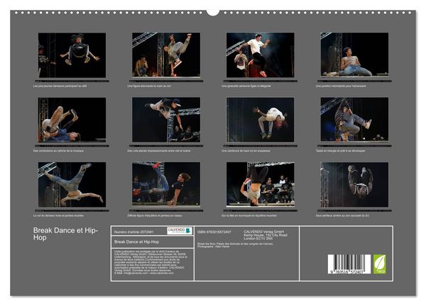 Produktbild: Break Dance et Hip-Hop (Calendrier mural 2026 DIN A2 vertical) calendrier de bureau