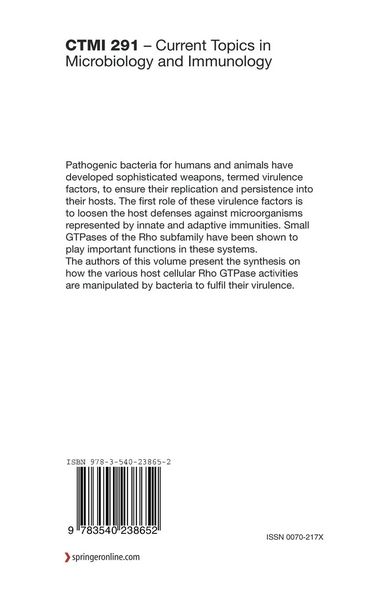 Produktbild: Bacterial Virulence Factors and Rho GTPases