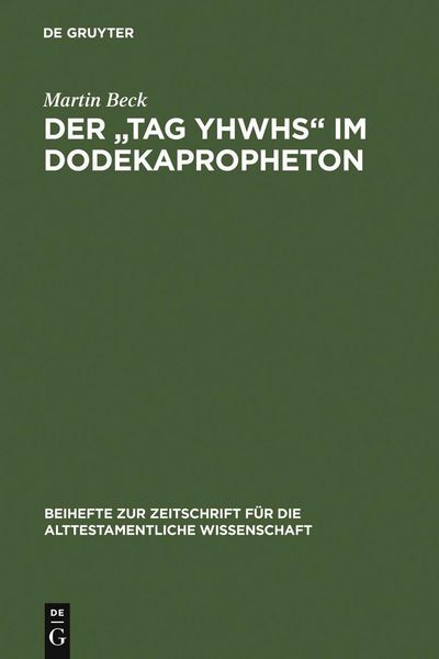Produktbild: Der "Tag YHWHs" im Dodekapropheton