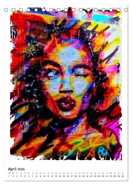 Produktbild: Street Art in Gent (Tischkalender 2026 DIN A5 hoch), CALVENDO Monatskalender