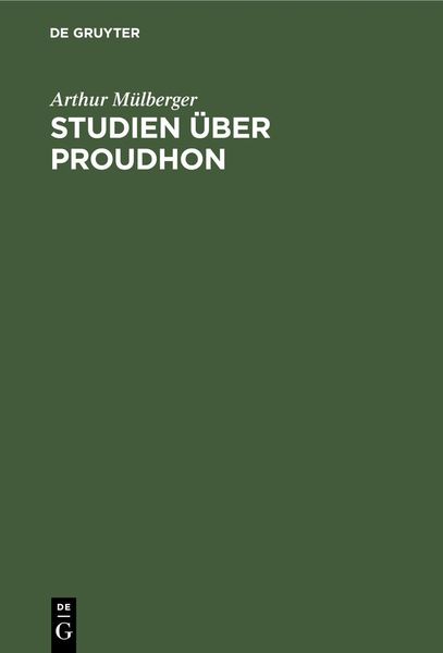 Produktbild: Studien &uuml;ber Proudhon