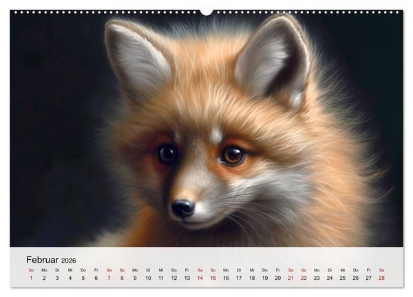 Produktbild: Zauberhafte Fluffies (Wandkalender 2026 DIN A2 quer), CALVENDO Monatskalender
