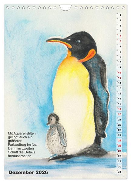 Produktbild: Mal mal mit Stiften (Wandkalender 2026 DIN A4 hoch), CALVENDO Monatskalender