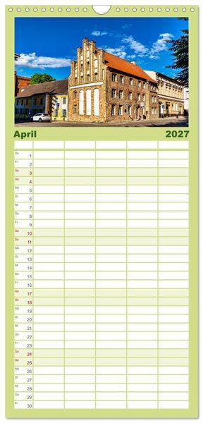 Produktbild: Familienplaner 2027 - Anklam und Umgebung mit 5 Spalten (Wandkalender, 21 x 45 cm) CALVENDO