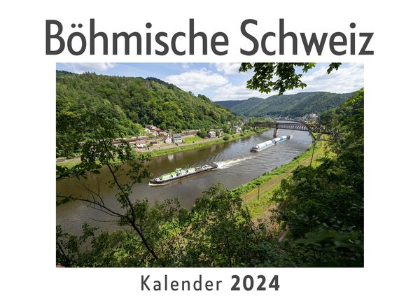 Produktbild: B&ouml;hmische Schweiz (Wandkalender 2024, Kalender DIN A4 quer, Monatskalender im Querformat mit Kalendarium, Das perfekte Geschenk)