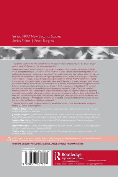 Produktbild: Surveillance, Privacy and Security