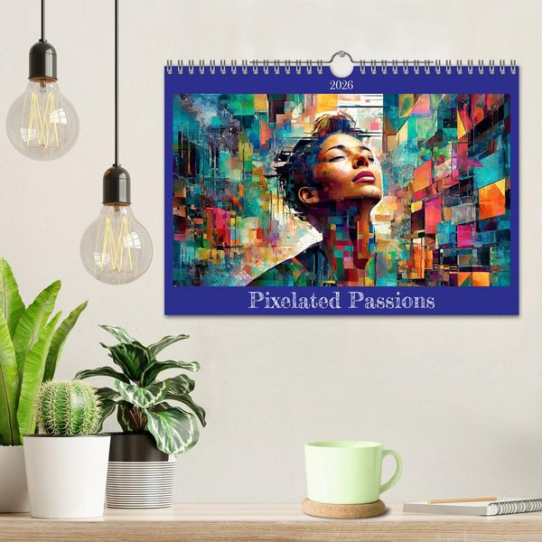 Produktbild: Pixelated Passions (Wall Calendar 2026 DIN A4 landscape), CALVENDO 12 Month Wall Calendar