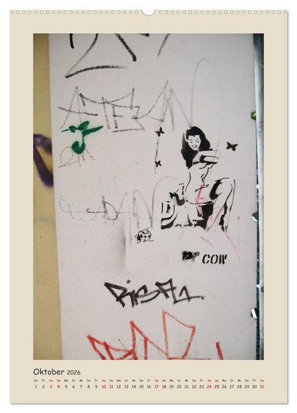 Produktbild: Berlin Love Streetart (Wandkalender 2026 DIN A2 hoch), CALVENDO Monatskalender