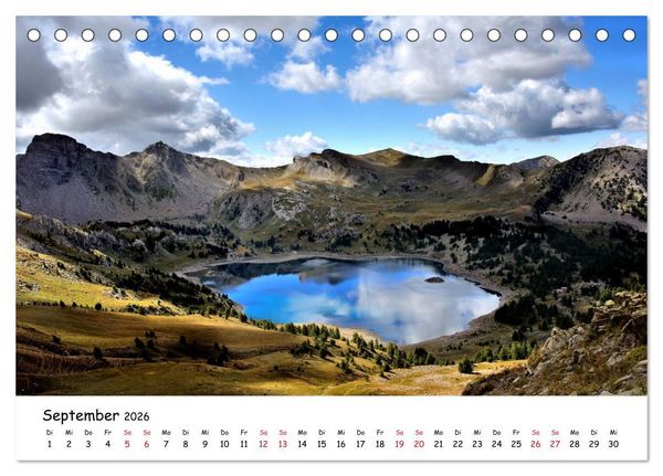 Produktbild: Franz&ouml;sische Alpen - Route des Grandes Alpes (Tischkalender 2026 DIN A5 quer), CALVENDO Monatskalender