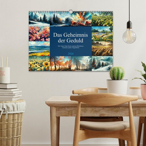 Produktbild: Das Geheimnis der Geduld (Wandkalender 2026 DIN A3 quer), CALVENDO Monatskalender