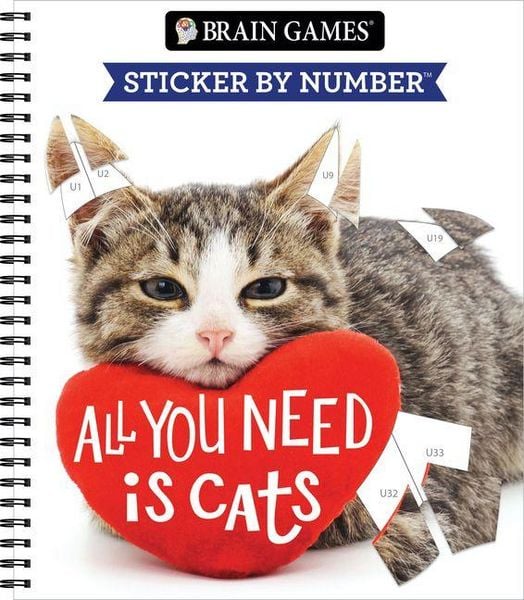 Produktbild: Brain Games - Sticker by Number: All You Need Is Cats (27 Images to Sticker)