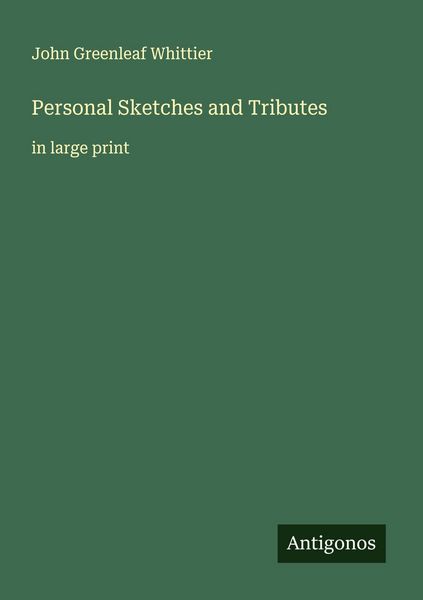 Produktbild: Personal Sketches and Tributes