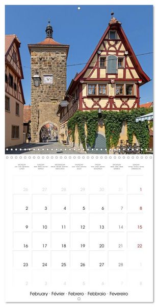 Produktbild: Rothenburg ob der Tauber - Medieval town in Germany (Wall Calendar 2026 12 &times; 12 Inch) CALVENDO 12 Month Wall Calendar