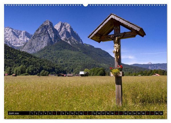 Produktbild: Werdenfelser Land (Wandkalender 2026 DIN A2 quer), CALVENDO Monatskalender