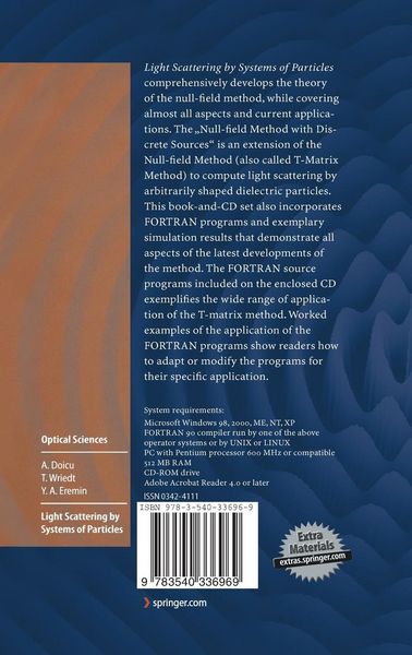 Produktbild: Light Scattering by Systems of Particles