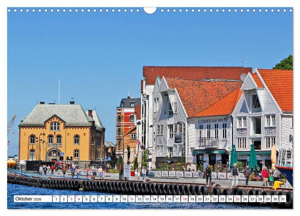 Produktbild: Sommer in Stavanger vom Frankfurter Taxifahrer Petrus Bodenstaff (Wandkalender 2026 DIN A3 quer), CALVENDO Monatskalender