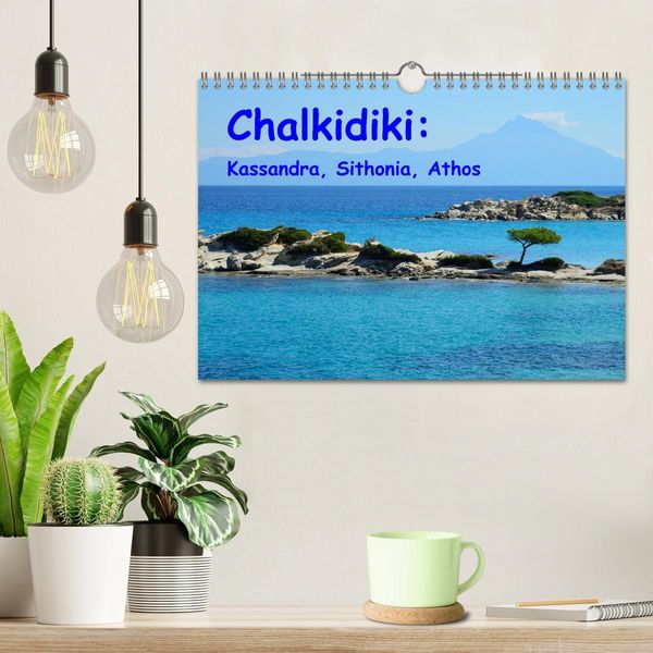 Produktbild: Chalkidiki: Kassandra, Sithonia, Athos (Wall Calendar 2026 DIN A4 landscape), CALVENDO 12 Month Wall Calendar