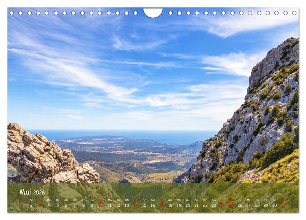 Produktbild: Bergparadies Mallorca (Wandkalender 2026 DIN A4 quer), CALVENDO Monatskalender
