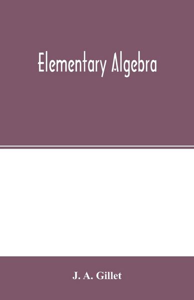 Produktbild: Elementary algebra