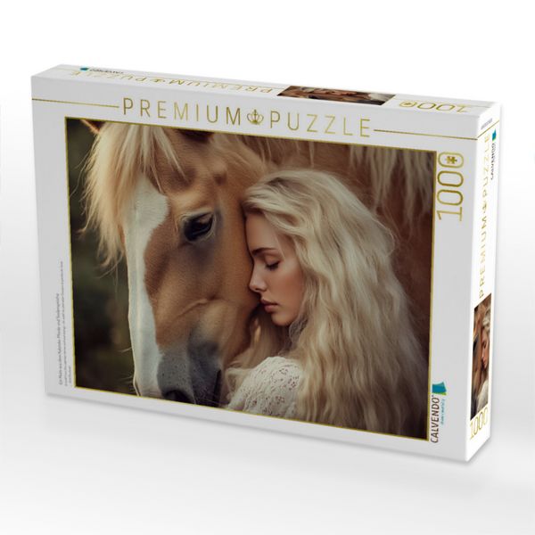 Produktbild: CALVENDO Puzzle Ein Motiv aus dem Kalender Pferde und Seelenspr&uuml;che | 1000 Teile Lege-Gr&ouml;&szlig;e 64x48cm Foto-Puzzle f&uuml;r gl&uuml;ckliche Stunden