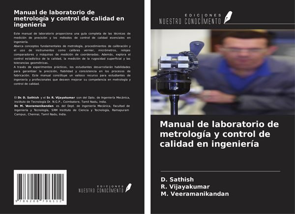 Produktbild: Manual de laboratorio de metrolog&iacute;a y control de calidad en ingenier&iacute;a