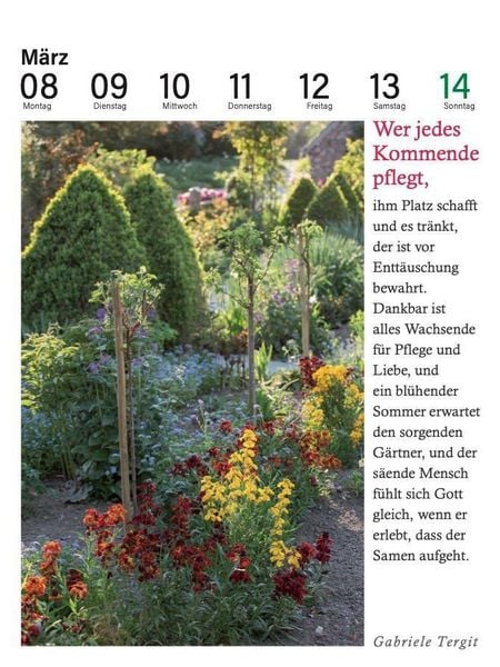 Produktbild: Der literarische Gartenkalender 2027
