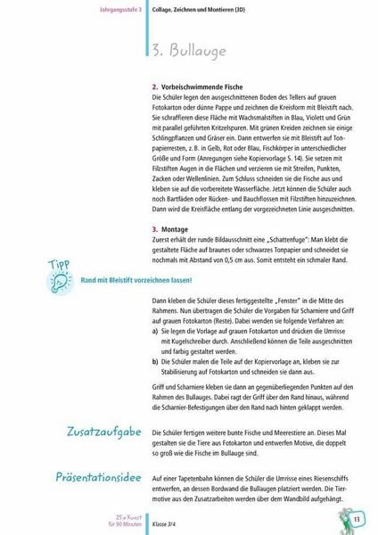 Produktbild: 25 x Kunst f&uuml;r 90 Minuten &ndash; Klasse 3/4