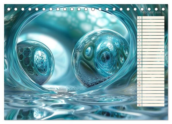 Produktbild: Elegante Wunderwelten (Tischkalender 2026 DIN A5 quer), CALVENDO Monatskalender