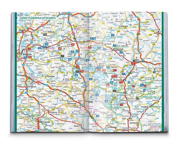 Produktbild: KOMPASS Wanderf&uuml;hrer Mecklenburgische Seenplatte, Land der 1000 Seen mit Nationalpark M&uuml;ritz, 55 Touren mit Extra-Tourenkarte