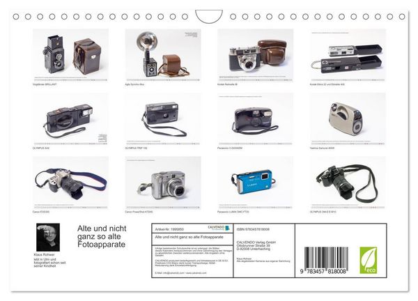 Produktbild: Alte und nicht ganz so alte Fotoapparate (Wandkalender 2026 DIN A4 quer), CALVENDO Monatskalender