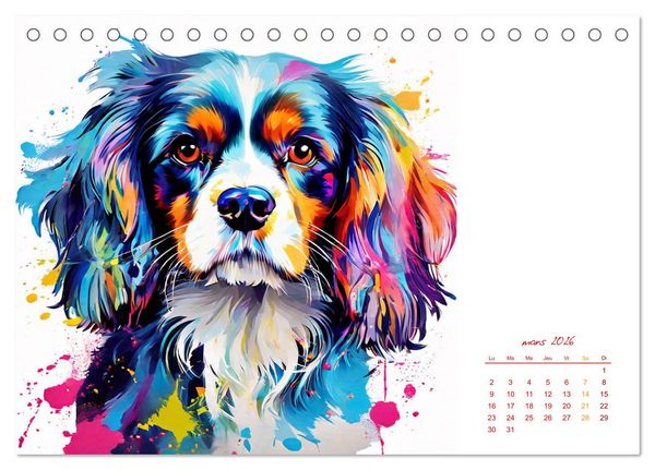 Produktbild: Show canin (Calendrier de bureau 2026 DIN A5 vertical), CALVENDO calendrier mensuel