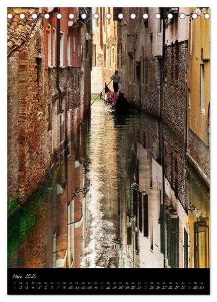 Produktbild: Venezia 2026 Stadt der Tr&auml;ume (Tischkalender 2026 DIN A5 hoch), CALVENDO Monatskalender