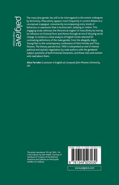 Produktbild: Masculinity in Male-Authored Fiction, 1950-2000