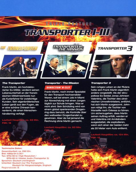 Produktbild: Transporter 1-3 - Triple-Feature [3 BRs]