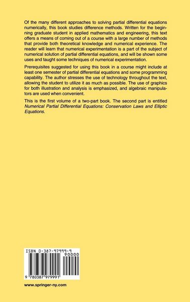 Produktbild: Numerical Partial Differential Equations: Finite Difference Methods