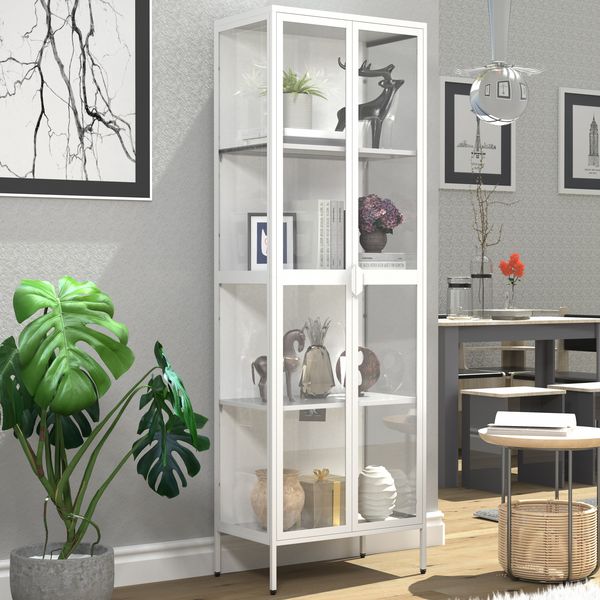Produktbild: Stahl Standvitrine Vitrine Schaukasten Floka XXL