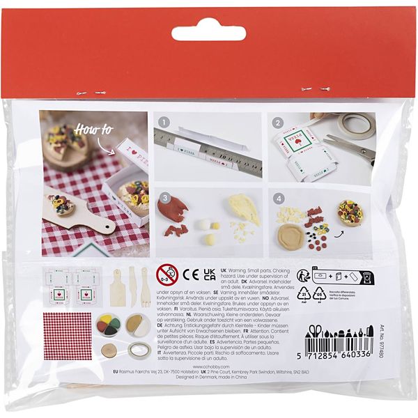 Produktbild: Pizza, Mini-Kreativ-Set f&uuml;r Wichtelt&uuml;re