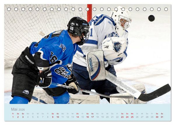 Produktbild: Eishockey! Schneller, h&auml;rter, das Powergame! (Tischkalender 2026 DIN A5 quer), CALVENDO Monatskalender