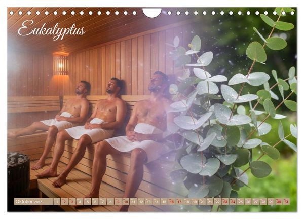Produktbild: Sauna - Hitze, Duft, Genuss (Wandkalender 2027 DIN A4 quer), CALVENDO Monatskalender