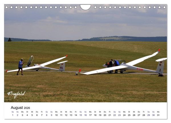 Produktbild: Fliegerschule Wasserkuppe (Wandkalender 2026 DIN A4 quer), CALVENDO Monatskalender